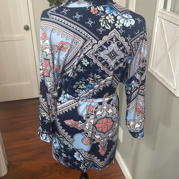 Linea Donatella Paisley Print Short Robe - Picture 4 of 8
